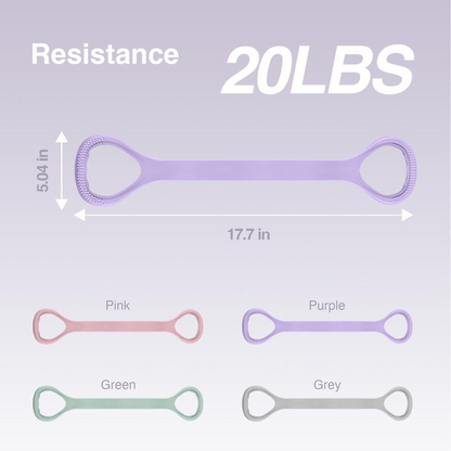 🔥Figure 8 Resistance Bands – Silicone Exercise Bands for Women