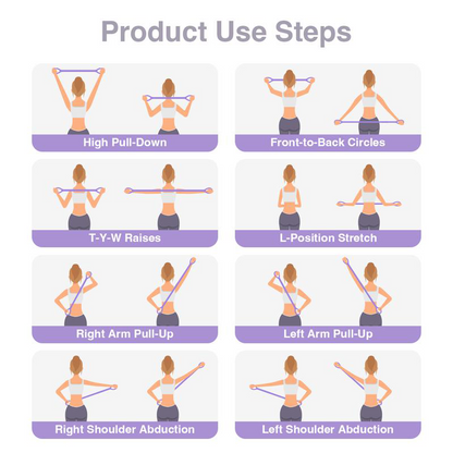 🔥Figure 8 Resistance Bands – Silicone Exercise Bands for Women