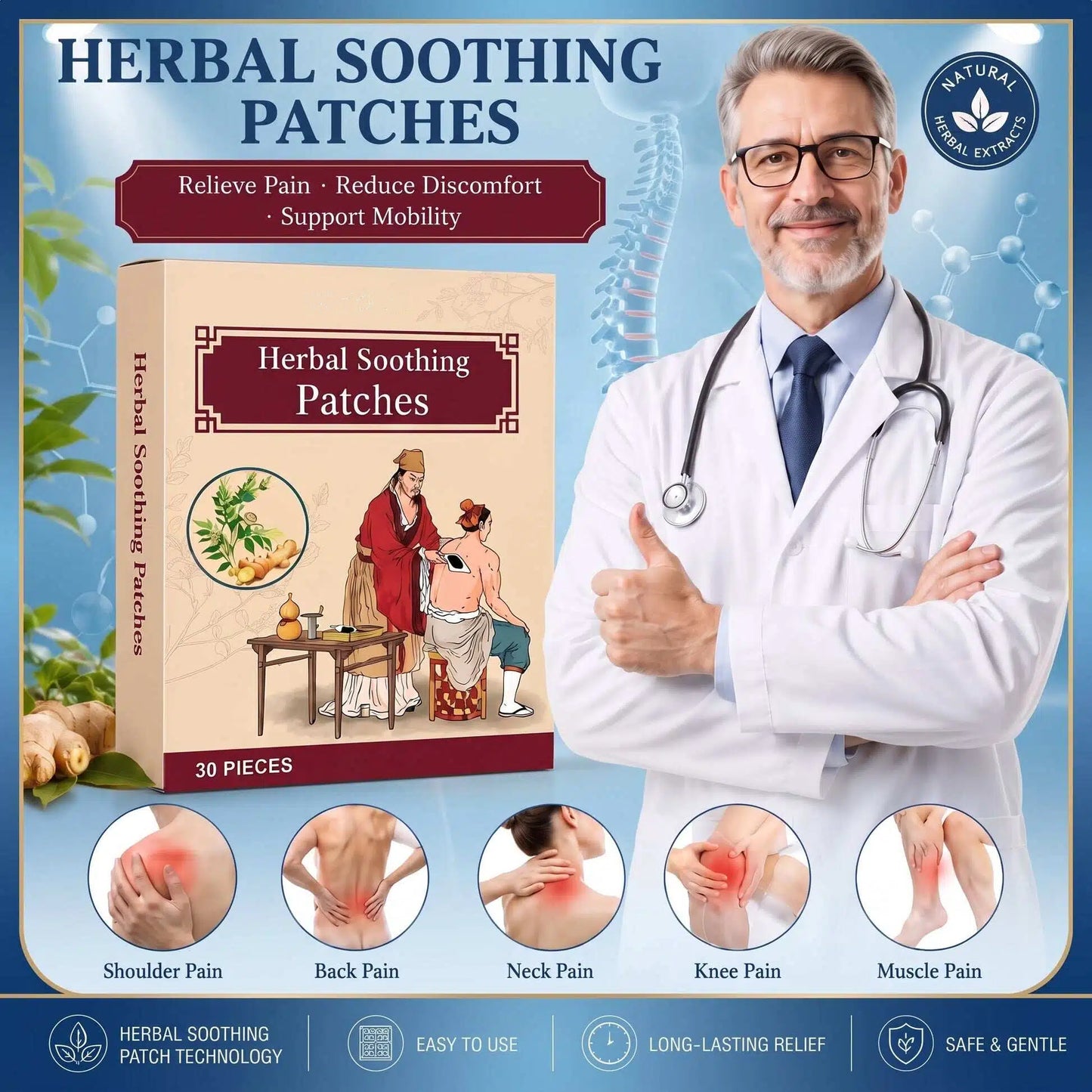 🔥 Limited Time: Buy 1 Get 1 Free - Herbal Soothing Patches