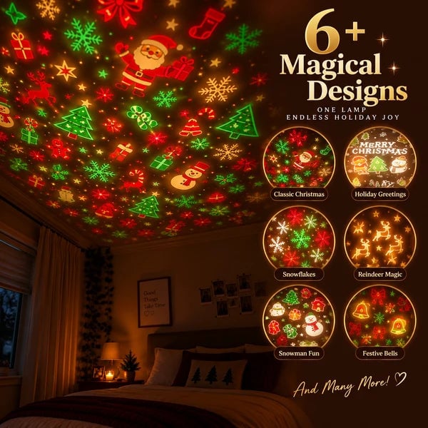 USB Christmas Tree Projector Light