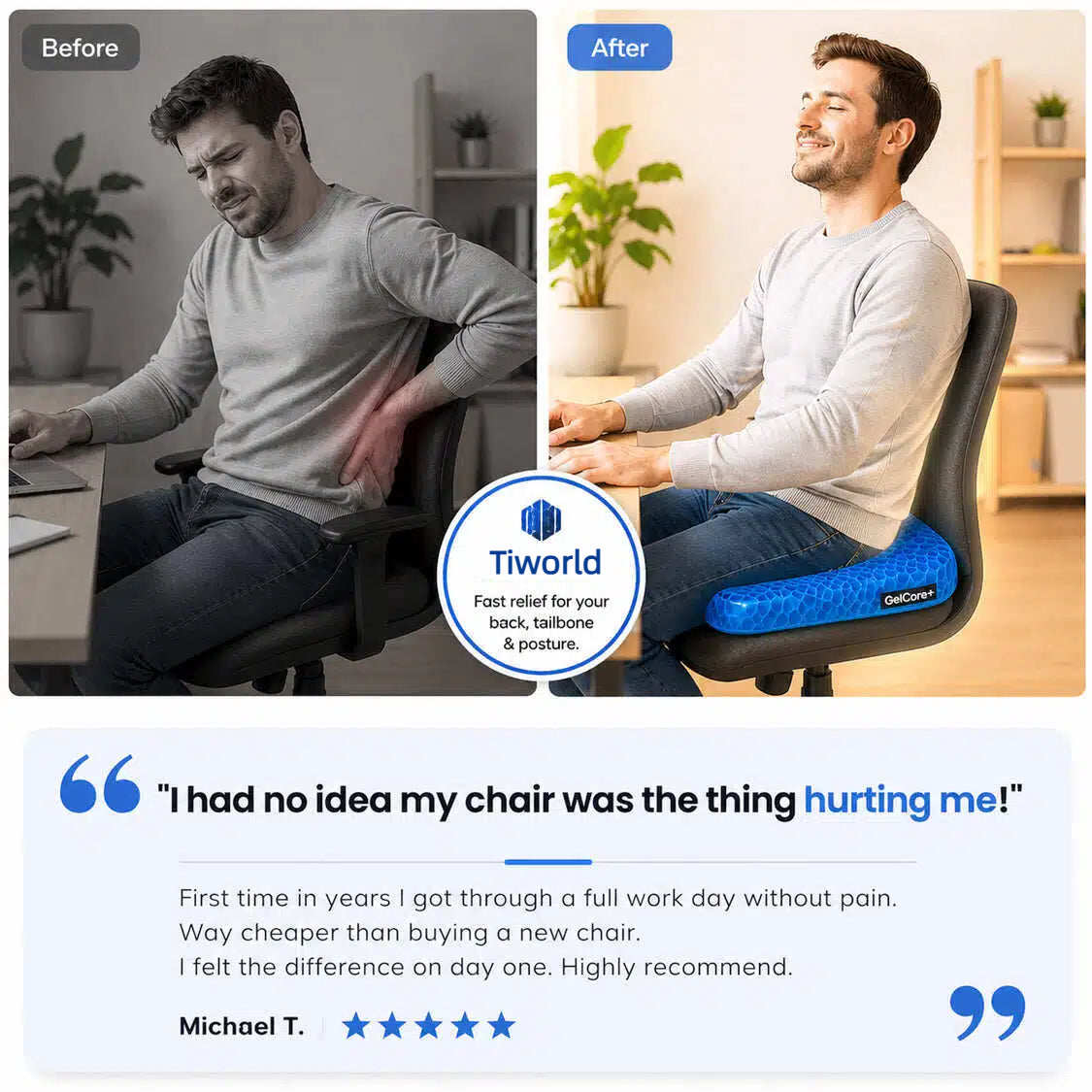 Turn Any Chair Into Pain-Free Comfort