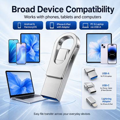 ⚡ 2026 2-in-1 USB C Pendrive – High-Speed Memory for Students & Office