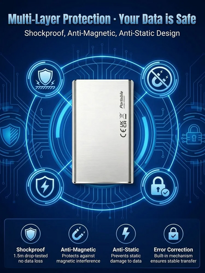 🏆Flash Sale⚡ 50K+ SOLD! Almost Gone-🔥32TB High-speed Portable SSD-Next-generation ultra-thin, high-capacity, high-speed solid-state drive
